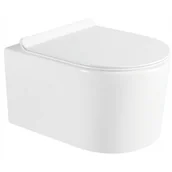 Miski WC - Miska WC Rimless z deską wolnoopadającą slim MEXEN Sofia, biała - miniaturka - grafika 1