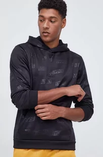 adidas bluza męska kolor czarny z kapturem wzorzysta - Bluzy męskie - miniaturka - grafika 1