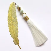 Zakładki do książek - Lawa wulkaniczna pozłacana, masa perłowa zakładka - miniaturka - grafika 1