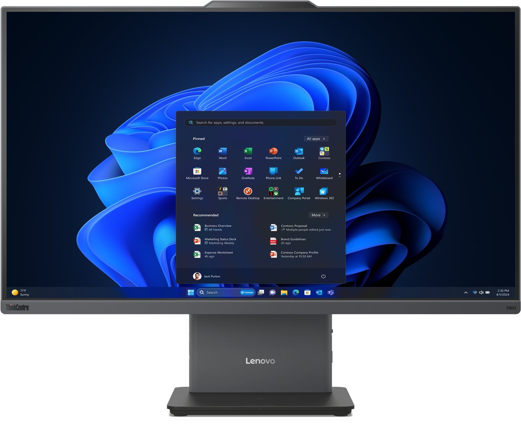 Komputer Lenovo ThinkCentre Neo50a 27 Gen 5 Intel Core i5-13420H 68,58cm 27 cali FHD 16GB 512GB SSD W11P 12SA008YGE