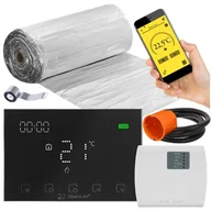 Ogrzewanie podłogowe - Mata grzewcza pod panele MISSION AIR PTC MAL-160W/m2 18m² (36mb x 50cm) + regulator Gemini Czarny Wi-Fi - miniaturka - grafika 1