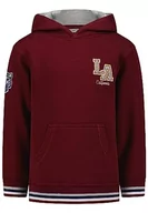 Bluzy dla chłopców - SALT AND PEPPER Chłopięca bluza z kapturem La Emb/Appl. Bluza z kapturem, czerwony, 140-146 - miniaturka - grafika 1