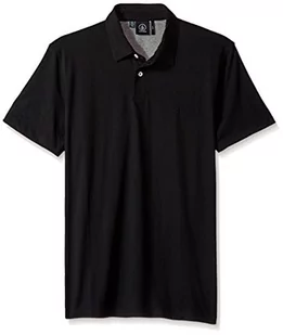 Volcom Męska-Polo wowzer S/S, dzianina, czarny, s A0111700-BLK-S - Spodnie męskie - miniaturka - grafika 1