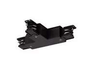 Oprawy, klosze i abażury - SLV SPOTLINE Łącznik T do S-TRACK3f. uziem-pr. czarna 175140 - miniaturka - grafika 1