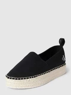 Espadryle damskie - Espadryle z nadrukiem z logo - grafika 1