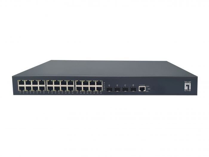 LevelOne GB/L3 Managed PoE+Switch 28-Port 19