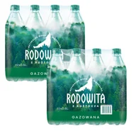Woda - Woda mineralna RODOWITA z Roztocza gazowana 24x 0,6 l - miniaturka - grafika 1
