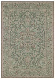 Zielono-beżowy dywan odpowiedni na zewnątrz NORTHRUGS Anjara, 200x290 cm - Dywany zewnętrzne - miniaturka - grafika 1