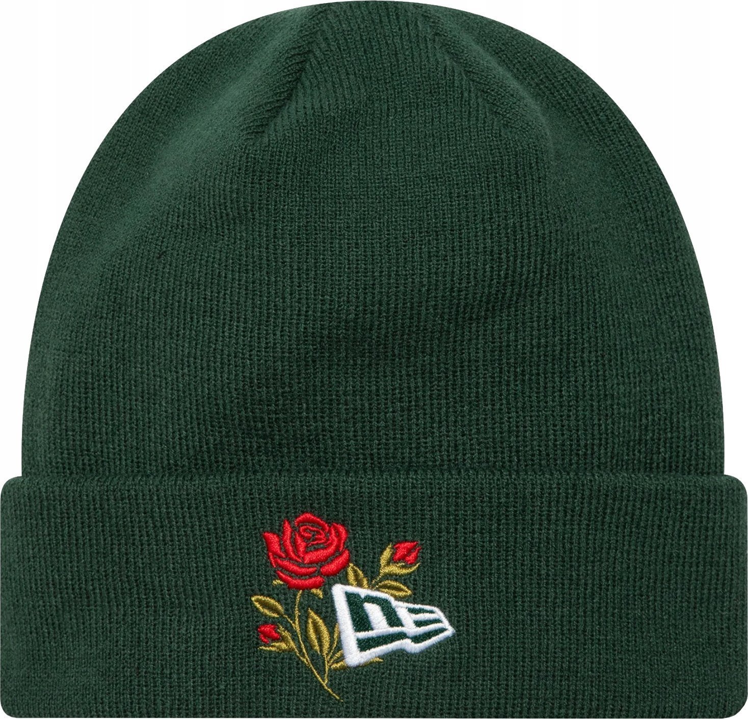 New Era New Era Rose Icon Cuff Knit Beanie Hat 60580736 Zielone OSFM