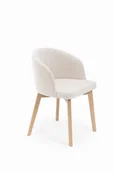 Krzesła - Flvaio 2 krzesło tapicerowane ecru nogi dąb artisan - miniaturka - grafika 1