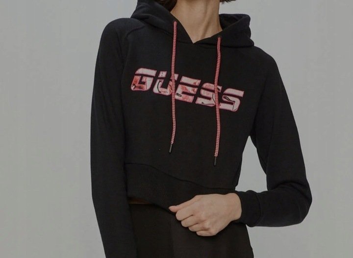 Czarna Bluza Damska Logo Rozmiar L *Guess*