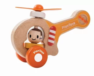 Plan Toys Drewniany pojazd helikopter - Powieści - miniaturka - grafika 1