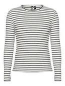 Koszulki i topy damskie - Pieces Koszulka "Ruka" w kolorze czarno-białym - miniaturka - grafika 1