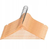 Wieszaki i stojaki - Wieszaki Na Ubrania Drewniane Wieszak Zestaw 12Szt - miniaturka - grafika 1