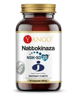 Suplementy naturalne - YANGO Yango Nattokinaza 410 mg ekstrakt z natto 30 k YA576 - miniaturka - grafika 1