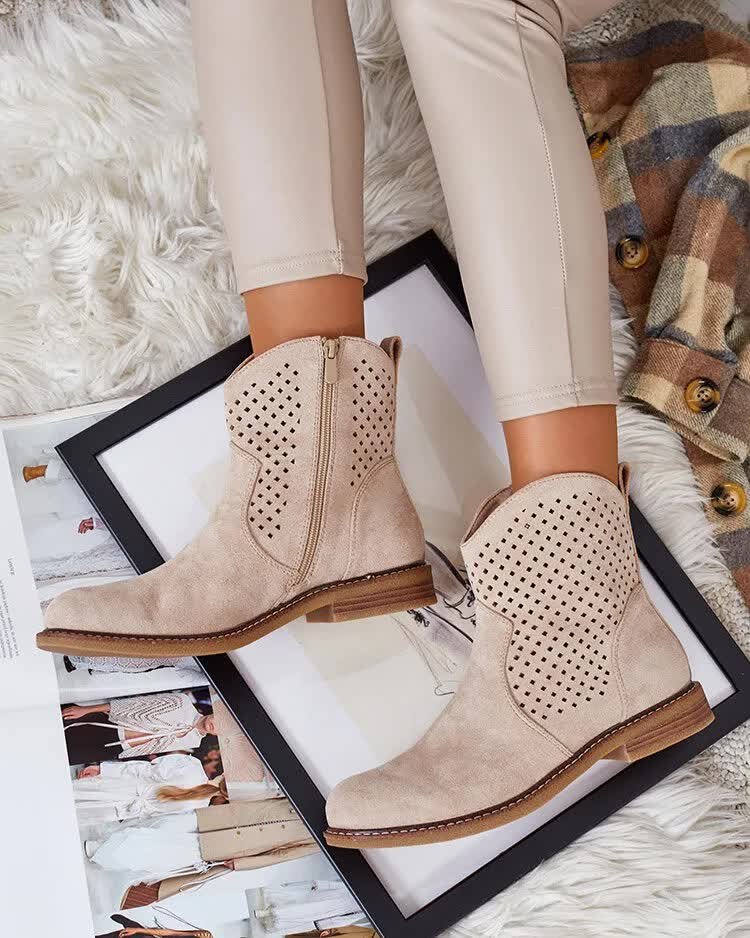 Royalfashion Damskie botki ażurowe Toffas-39