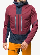 Kurtki narciarskie - Kurtka softshell Dynafit TLT Dynastretch Jacket - burgundy - miniaturka - grafika 1