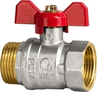 Zawory i kraniki - Diamond zawór kulowy 1" WZ z motylkiem z dławicą - miniaturka - grafika 1