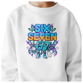 Bluzy dla dziewczynek - BLUZA DZIECIĘCA 67 SIX SEVEN KLOCKI VIRAL DLA CHŁOPCA DZIEWCZYNKI 110-116 - miniaturka - grafika 1