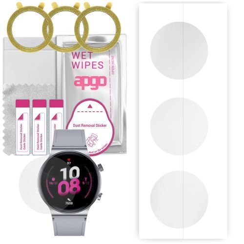 3x folia ochronna hydrożelowa do Kumi GT5 Pro - apgo Smartwatch Hydrogel Protection Ochrona na ekran smartwatcha