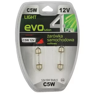 Zestaw żarówek samochodowych C5W 12V 5W rurka 35 4CAR - Żarówki samochodowe - miniaturka - grafika 1