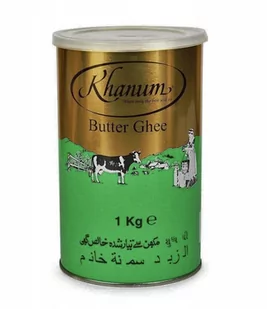 KHANUM PURE BUTTER GHEE 1kg - Zdrowa żywność - miniaturka - grafika 1