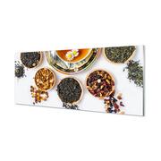 Herbata - Panel szklany kuchenny Herbata ziołowa 125x50 cm - miniaturka - grafika 1