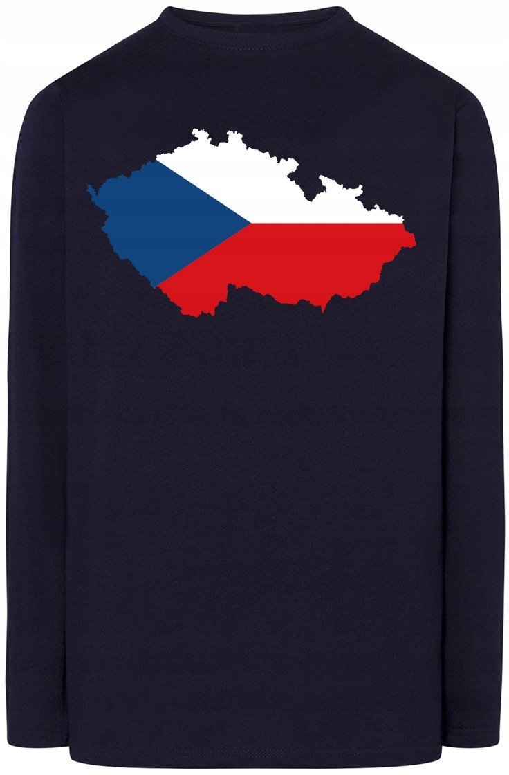 Czechy Męska Bluza Longsleeve Flaga Rozm.S