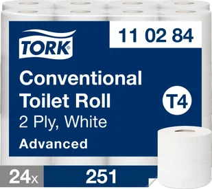 Tork Toiletpapir Tork® Advanced T4, 110284, 2-lags, pakke a 24 stk. - Papier toaletowy - miniaturka - grafika 1