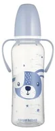 Butelki dla niemowląt - Canpol Butelka wąska z uchwytami 250ml 11/845blu - miniaturka - grafika 1