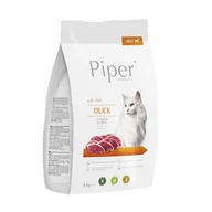 Sucha karma dla kotów - Dolina Noteci Piper Animals sucha karma dla kota ze świeżą kaczką waga 3 kg - miniaturka - grafika 1