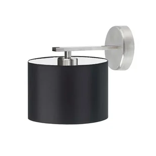 Nowoczesny kinkiet ścienny z czarnym abażurem LUANDA - Lampy ścienne Nowoczesny kinkiet ścienny z czarnym abażurem LUANDA - Lampy ścienne - miniaturka - grafika 1