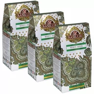Herbata - BASILUR White Moon Zielona herbata cejlońska liściasta z dodatkiem mlecznego aromatu, 100 g x3 - miniaturka - grafika 1