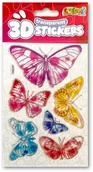 Szkolne artykuły papiernicze - Naklejki 3D Transparent Six Butterflies - miniaturka - grafika 1