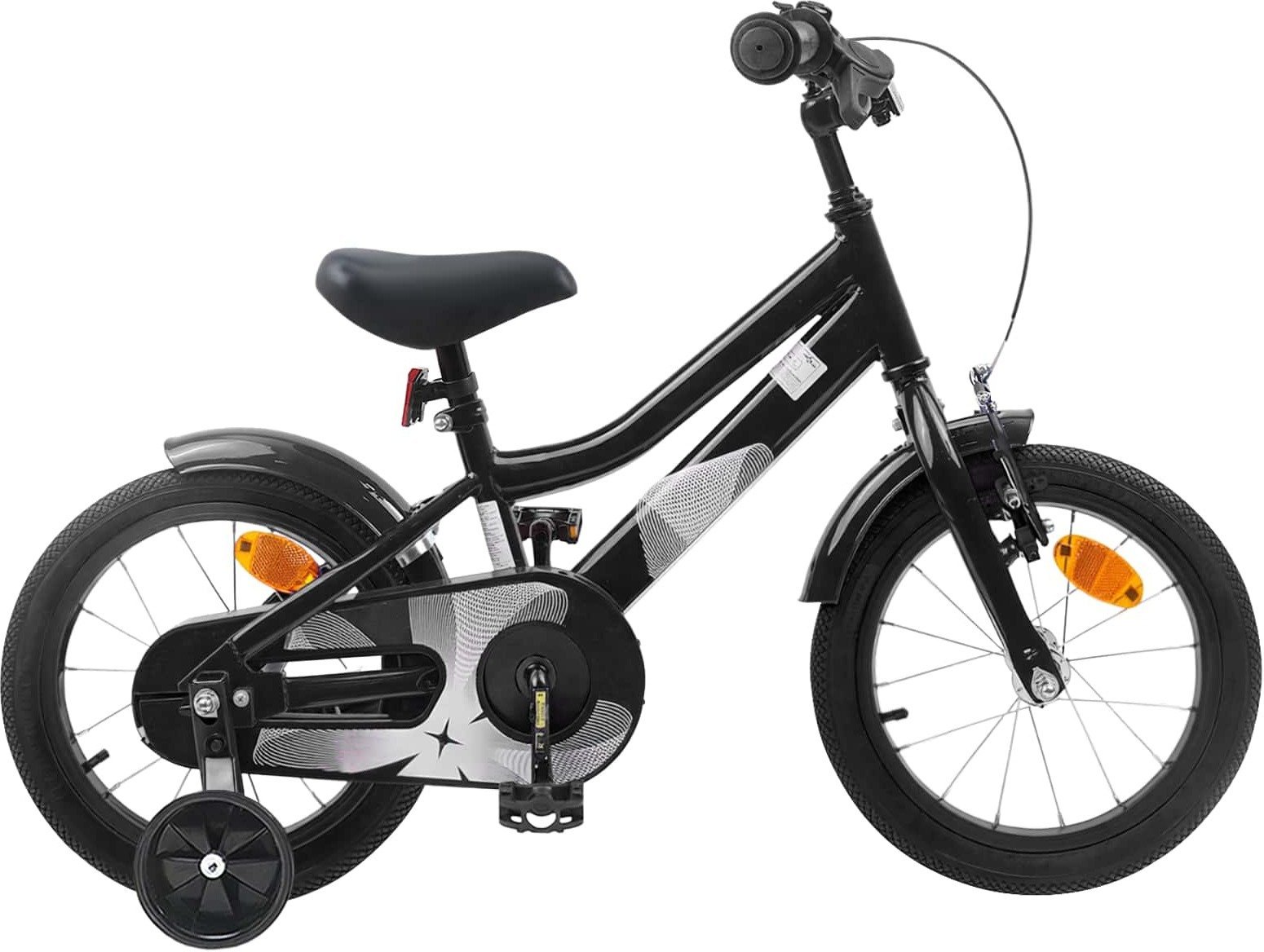 vidaXL vidaXL Rower Dziecięcy 16 Cali dla dzieci w wieku 4-6 lat Czarny