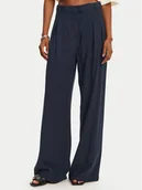 Spodnie damskie - Patrizia Pepe Spodnie materiałowe 2P1670/A573-C789 Granatowy Regular Fit - miniaturka - grafika 1