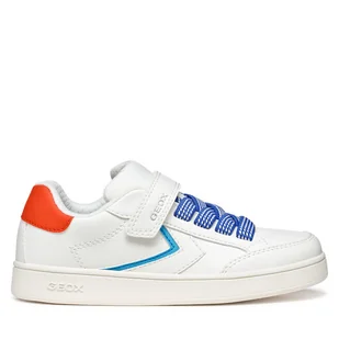Sneakersy Geox J Eclyper J55LSA 5411 C0422 S Biały - Buty dla chłopców - miniaturka - grafika 1