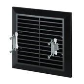 Kratki wentylacyjne - Osłona wentylacyjna 11 x 14 czarna - miniaturka - grafika 1