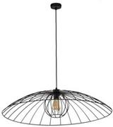 Lampy sufitowe - TK Lighting Stylowa lampa druciana do salonu BARBELLA E27 szer. 80cm czarny TK6261 - miniaturka - grafika 1