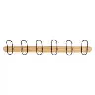 Wieszaki do szafy - 5five Simply Smart Drewniany wieszak do przedpokoju z 6 haczykami, 77 cm - miniaturka - grafika 1