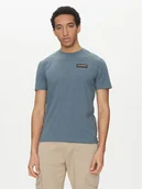 Koszulki męskie - Napapijri T-Shirt Iaato NP0A4HFZ Niebieski Regular Fit - miniaturka - grafika 1