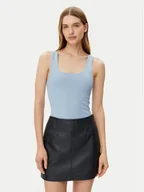 Koszulki i topy damskie - ONLY Top Lea 15278090 Błękitny Regular Fit - miniaturka - grafika 1