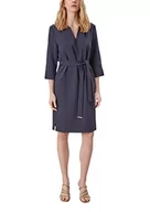 Sukienki - s.Oliver BLACK LABEL Sukienka damska 150.11.899.20.200.2105275, granatowy, 48-Kr�tki - miniaturka - grafika 1