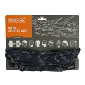 Szaliki i chustki dla dzieci - Regatta Komin dziecięcy Printed II Czarny - miniaturka - grafika 1