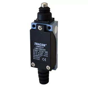 Tracon Electric Wyłącznik krańcowy z trzpieniem i zderzakiem LSME8111 LSME8111 - Wyłączniki światła i elektryczne - miniaturka - grafika 1
