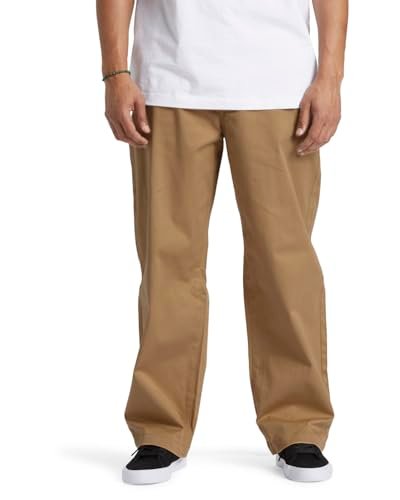 Dcshoes Spodnie chinosy worker workowate spodnie chinosy dla młodych mężczyzn brązowe 31/32