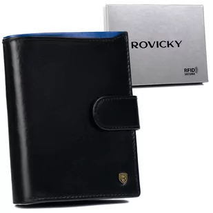 Męski portfel skórzany z RFID Protect Rovicky - Portfele - miniaturka - grafika 1