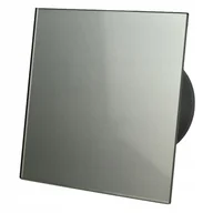 Wentylatory łazienkowe - MMotors Wentylator MMP 100 standard inox szkło połysk 23dB 9180 Najcichszy wentylator łazienkowy 23dB - miniaturka - grafika 1