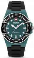 Zegarki męskie - Zestaw męski SWISS MILITARY SMWGN0001185 zielony sportowy do nurkowania - miniaturka - grafika 1