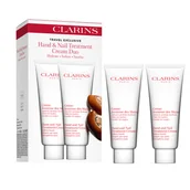 Kremy i maski do rąk - Clarins Hand & Nail Treatment Cream Duo Set Zestaw Kremów Do Dłoni 2x100 ml - miniaturka - grafika 1